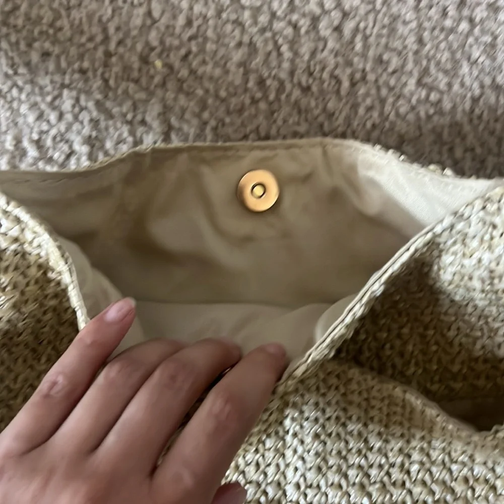 Primark Cream woven Women's Shoulder Bag - Picture 3 of 5